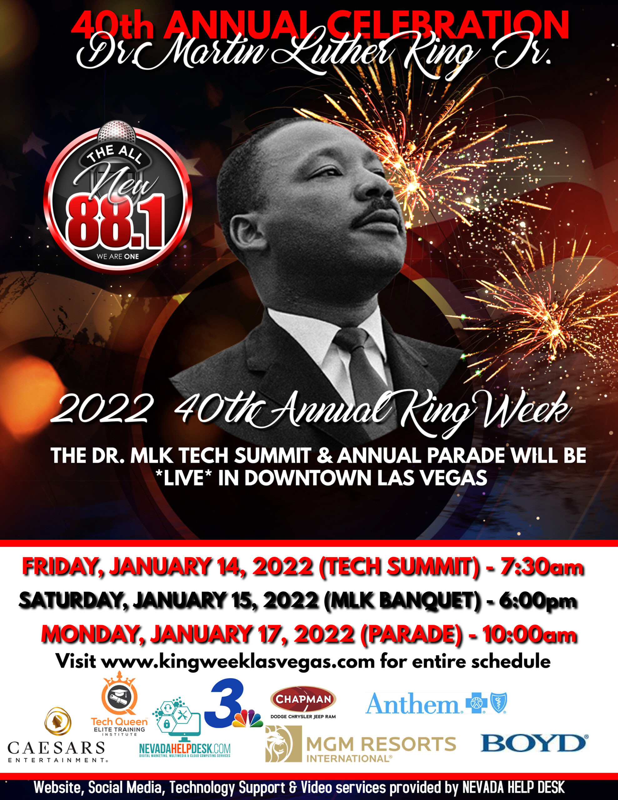 Walk in a Martin Luther King Jr parade