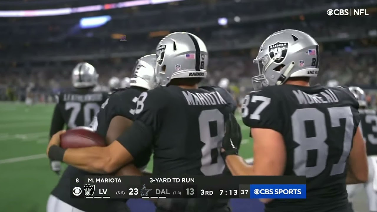 Marcus Mariota former Las Vegas Raiders quarterback