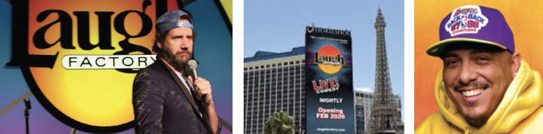 Laugh Factory Opens New 250-Seat Club at Horseshoe Las Vegas