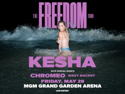 MGM Grand Garden Arena Hosts Kesha's Freedom Tour in 2026