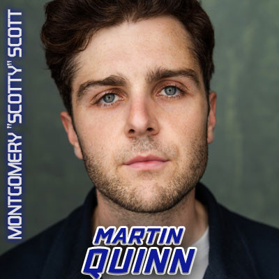 Martin Quinn as Scotty in Star Trek: Strange New Worlds, appearing at Star Trek Convention Las Vegas 2026: All 196 Guests Attending