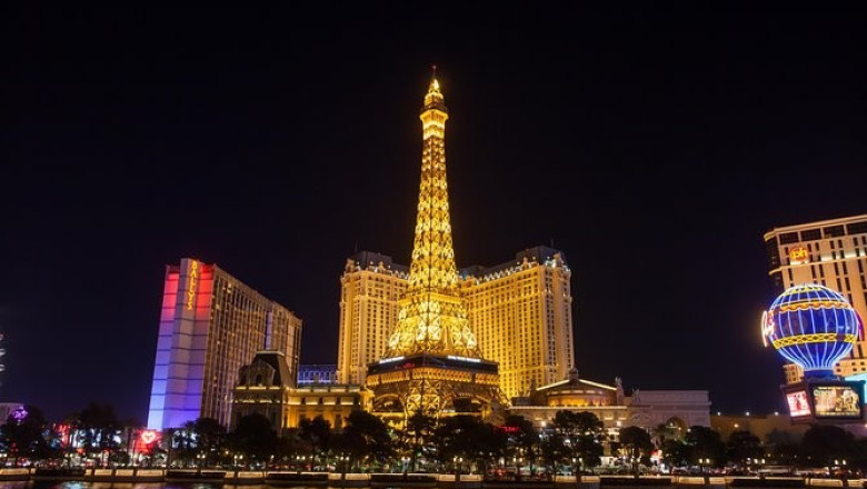 Architectural replicas in Las Vegas