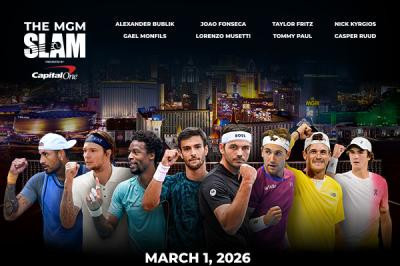 Eight Tennis Stars Battle for $1 Million at The MGM Slam