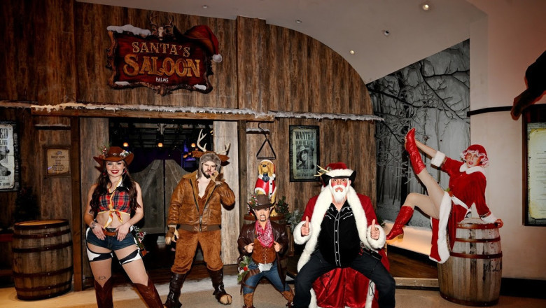 Santa’s Saloon Is Now Open at Palms — Vegas’ Wildest Holiday Pop-Up Has Arrived